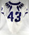 2019-22 Texas Christian Frogs #43 Game Used White Jersey Football NP Rem 44 667