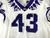 2019-22 Texas Christian Frogs #43 Game Used White Jersey Football NP Rem 44 667