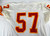 1993 Kansas City Chiefs #57 Game Issued White Jersey 44 289