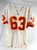 1993 Kansas City Chiefs #63 Game Issued White Jersey 50 294