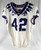 2023-24 Texas Christian Frogs #42 Game Used White Jersey Football NP Rem 42 674
