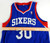 2013-14 Philadelphia 76ers Dewayne Dedmon #30 Game Used Blue Jersey 2XL 837