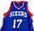 2012-13 Philadelphia 76ers Vander Blue #17 Game Issued Blue Jersey L 931