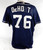 2012-19 San Diego Padres DeHorta #76 Game Used Navy Jersey ST BP 50 525
