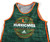 Miami Hurricanes #10 Game Issued Green Grey Practice Jersey Basketball M 403
