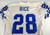 1997 Detroit Lions Ron Rice #28 Game Used White Jersey 46 421