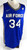 2020-21 Air Force Falcons #34 Game Issued Pos Used Blue Jersey Basketball L 454