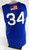 2020-21 Air Force Falcons #34 Game Issued Pos Used Blue Jersey Basketball L 454