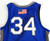2020-21 Air Force Falcons #34 Game Issued Pos Used Blue Jersey Basketball L 454
