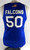 2021-22 Air Force Falcons #50 Game Issued Pos Used Blue Jersey Basketball L 466