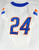 2020 Boise State Broncos  #24 Game Used White Jersey Football NP Rem 38 02