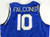 2019-20 Air Force Falcons #10 Game Issued Pos Used Blue Jersey Basketball L 472