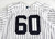 2018 New York Yankees Mike Harkey #60 Game Used White Jersey ST Opening Day 52 0