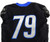 2023 Boise State Broncos #79 Game Used Black Jersey Football NP Rem 48 838
