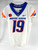 Boise State Broncos #19 Game Used White Jersey Football NP Rem 40 919