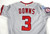 2023 Washington Nationals Jeter Downs #3 Game Issued Pos Used Grey Jersey 44 118