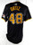 2024 Pittsburgh Pirates Luis Ortiz #48 Game Issued Pos Used Black Jersey 48 05