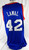 2011-12 Philadelphia 76ers Gani Lawal #42 Game Issued Blue Jersey 2XL 336