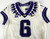 2019-22 Texas Christian TCU Frogs #6 Game Used White Jersey Football NP R 40 630