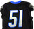 2022 Boise State Broncos #51 Game Used Black Jersey Football NP Rem 42 884