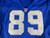 1996 Detroit Lions Walter Rasby #89 Game Used Blue Jersey 48 263
