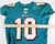 2010 Miami Dolphins Clyde Gates #10 Game Used Teal Jersey Vs Patriots 42 742