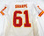 2004 Kansas City Chiefs Montique Sharpe #61 Game Issued White Jersey 50 271