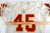 1993 Kansas City Chiefs Ernie Thompson #45 Game Issued White Jersey 46 288