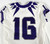 2023-24 Texas Christian TCU Frogs #16 Game Used White Jersey Football NP R 40 2