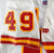 1993 Kansas City Chiefs #49 Game Issued White Jersey 42 291