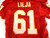 2004 Kansas City Chiefs Ryan Lilja #61 Game Issued Red Jersey 52 309