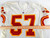 1993 Kansas City Chiefs #57 Game Issued White Jersey 48 297