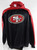 2000s San Francisco 49ers Team Issued Black Hoodie Sweatshirt 2XL 746