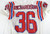 1990s New England Patriots Richardson #36 Game Issued White Jersey L 485