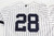 2019 New York Yankees Austin Romine #28 Game Used White Jersey MLB 150 Patch 6