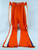 1983-87 Cleveland Cavaliers #44 Game Used Orange Warm Up Pants Size 36 94