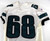 1990s Philadelphia Eagles #68 Game Issued White Jersey 48 204