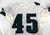 1990s Philadelphia Eagles #45 Game Issued White Jersey 46 214