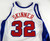 2000-01 Los Angeles Clippers Brian Skinner #32 Game Used White Jersey 52 788