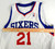 2013-14 Philadelphia 76ers Thaddeus Young #21 Game Used White Jersey 2XL 938