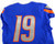 2018 Boise State Broncos #19 Game Used Blue Jersey Football NP Rem 42 958