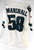 1996 Philadelphia Eagles Whit Marshall #58 Game Issued White Jersey 50 0227