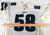 1996 Philadelphia Eagles Whit Marshall #58 Game Issued White Jersey 50 0227