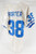 1997 Detroit Lions Daryl Porter #38 Game Used White Jersey 46 0265
