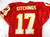 1999 Kansas City Chiefs Desmond Kitchings #17 Game Issued Red Jersey 42 0299