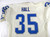 1980s Detroit Lions Alvin Hall #35 Game Used White Jersey 46 0246