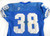 1994 Detroit Lions Daryl Porter #38 Game Used Blue Jersey 48 0247
