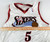 2006-07 Philadelphia 76ers Rick Brunson #5 Game Issued White Jersey 48 361
