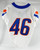 2020 Boise State Broncos #46 Game Used White Jersey Football NP Rem 40 871