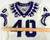 2020 Texas Christian TCU Frogs #40 Game Used White Jersey Football NP Rem 42 673